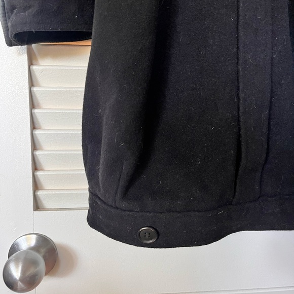 Gorgeous vintage Hussein Chalayan black wool coat. Size 44/M. Lined. - Picture 5 of 11